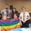 LGBTQ+ Ambassadors at the Let’s Celebrate event run by The Proud Trust