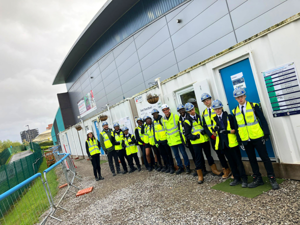 Students at the House of Sports complex on the Etihad campus, in 2022