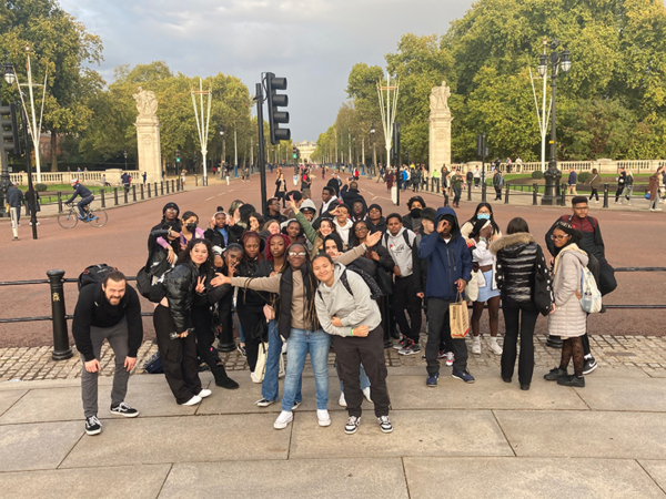 Students visit London as part of a Sociology trip in 2022