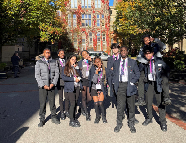Year 10 students during a trip to The University of Manchester in 2022