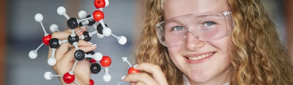 Student during a science lesson