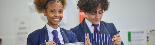 Students during a Food Technology lesson