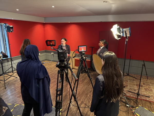 Students during a Creative Industries visit to Futureworks in March 2026